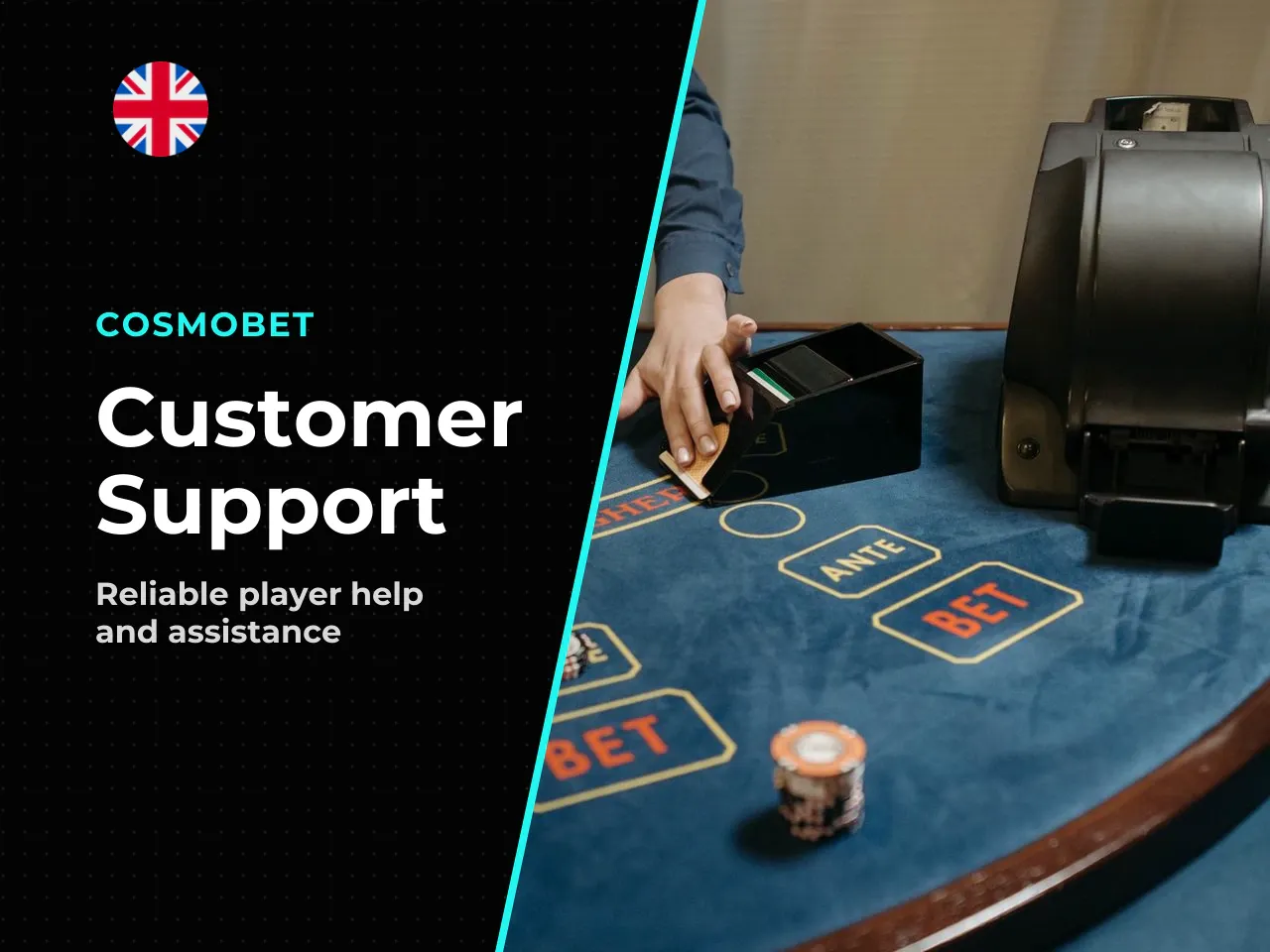Yes, Cosmobet UK support is fully