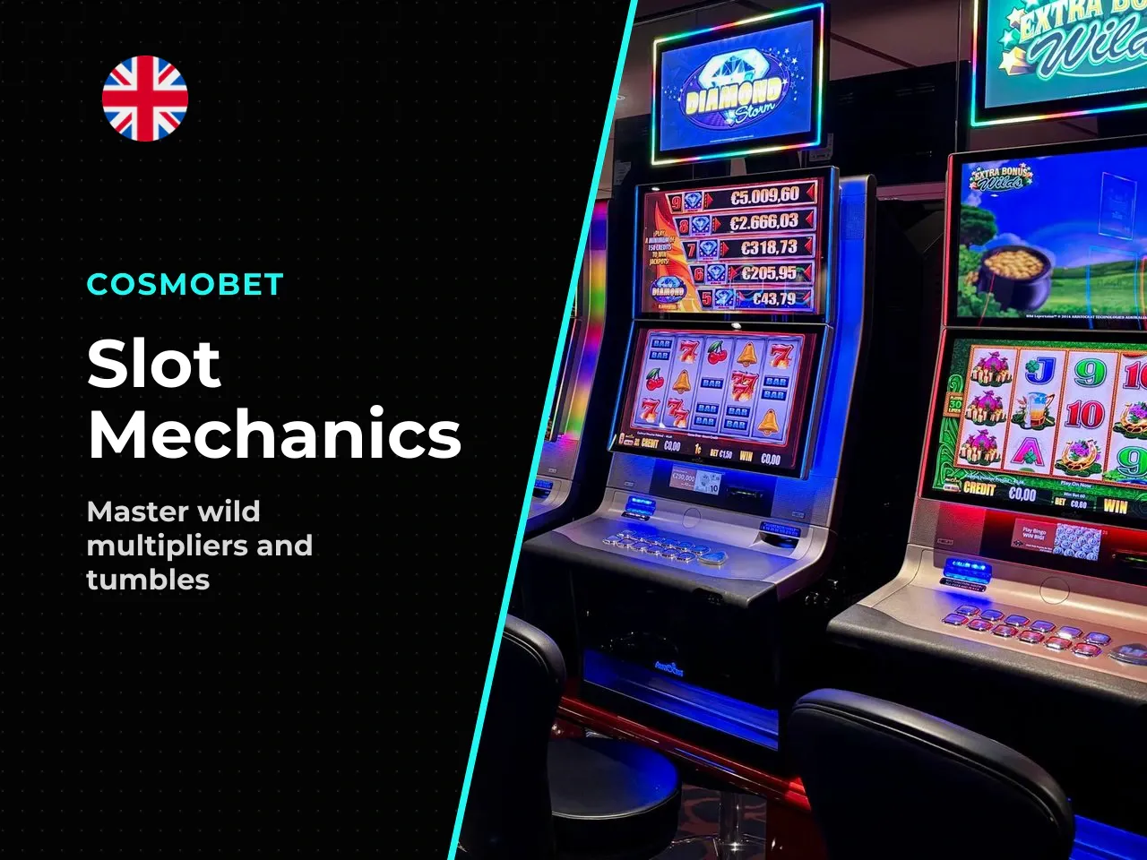Wild symbols, multipliers and tumble wins